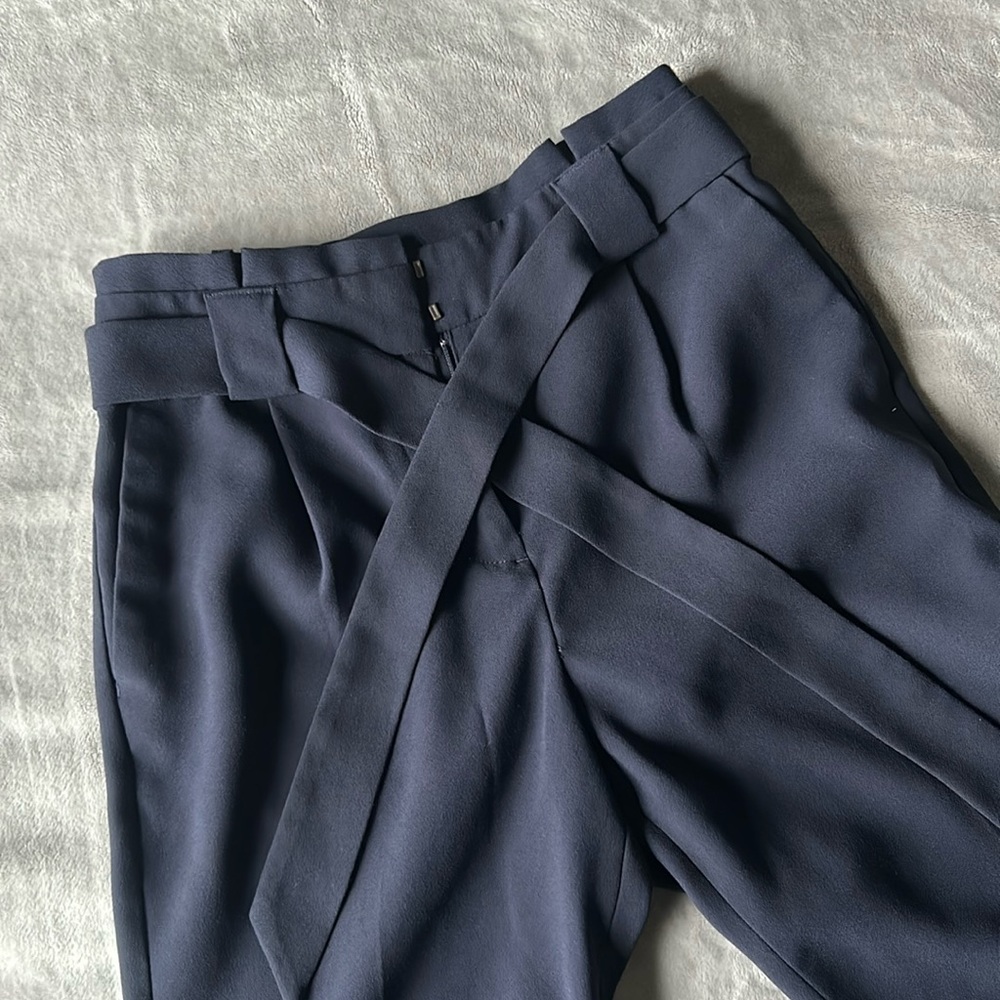 Express Navy Trousers size 00P petite